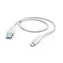 Câble USB Hama 00201596 USB 2.0 1,5 m USB-A USB-C blanc