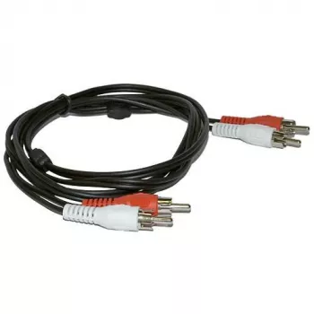 Câble audio Microconnect AUDCC5 5 m 2 x RCA noir