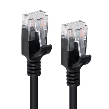 Câble réseau Microconnect V-UTP6A02S-SLIM noir 2 m Cat6a U/UTP (UTP)