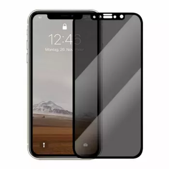 Woodcessories G013 Premium Privacy Glass 3D Screen Protector for iPhone Xs Max, 9H Tempered Glass