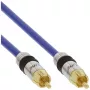 Câble audio RCA Premium InLine 1x RCA mâle/mâle plaqué or 3 m