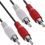 Câble audio InLine, 2x RCA M/M 20 m, mâle, 2 x RCA, mâle, 20 m, noir