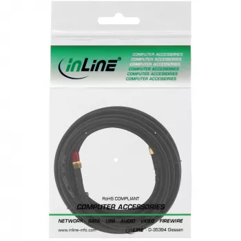 InLine WIFI Cable R-SMA Plug / R-SMA coupling 0.3m
