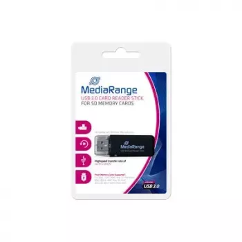 MediaRange MRCS507 USB 3.0 Memory Card Reader Stick, Black