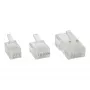 Connecteur modulaire InLine 6P4C RJ11 à sertir sur câble rond, 10 pièces
