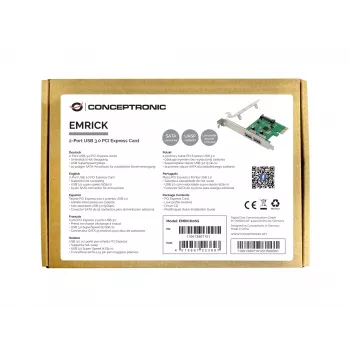Conceptronic EMRICK carte PCIe USB 3.0 2 ports