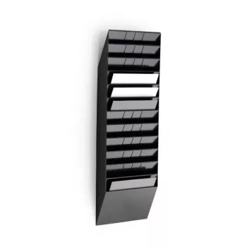 Literature rack Durable FLEXIBOXX 12 shelves Black