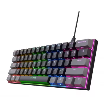 Clavier Trust GXT 867 Acira gaming USB QWERTY US anglais noir