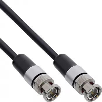 InLine BNC Video Cable, 12G-SDI, 4K60Hz, 75 Ohm, 0.5 m, 10855S