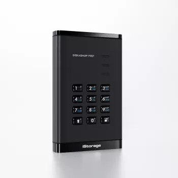 iStorage diskAshur PRO³ HDD 4TB | Secure Portable Hard Drive |FIPS 140-3 Level 3 compliant | AES-XTS 256-bit Hardware Encryption | PIN protected | OS & Platform Independent |GDPR, TAA Compliant|Brute force hack defence | Dust/Water Resistant