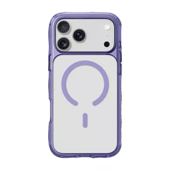 Coque LAUT Crystal Matter X pour iPhone 17 Pro Max, compatible MagSafe, cristal violet