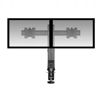 Bras double pour moniteur ACT bureau réglage rapide en hauteur pince/traversée 14 kg