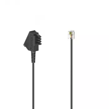 Câble téléphonique Hama 00201145 1,5 m noir