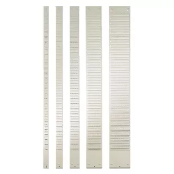 Panneau de planification T-Card Nobo 1900405, taille 4, 54 fentes, 128 x 960 mm, métal