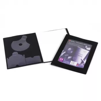 Porte-vues de présentation Rexel 17430BK, A4, 24 pochettes, pochettes transparentes PP, noir
