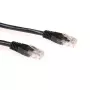 Câble de raccordement ACT noir 7 mètres U/UTP CAT6A avec connecteurs RJ45