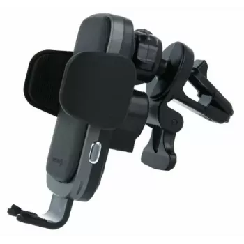 Swissten S-Grip W2-AV5 Car Holder with 15W Wireless Charger, with USB/USB-C Cable, Black