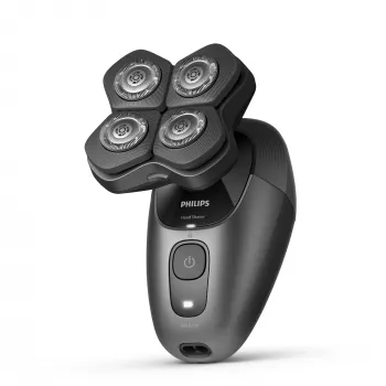 Tondeuse de tête Philips série 7000 HS7980/15 — batterie, 90 min d'autonomie, noire, humide et sec