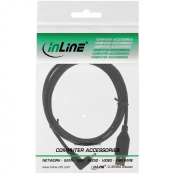 InLine USB Type A male / Mini 5pin male up angled 90°, black, 0.5m