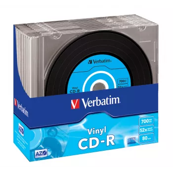 CD-R Verbatim AZO Data Vinyl 700 Mo 52x 10 pièces