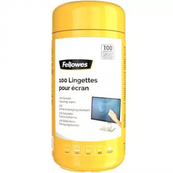 Fellowes 100 Screen Cleaning, lingettes nettoyantes pour équipements, LCD/TFT/plasma, multicolore, 82 mm, 82 mm, 170 mm