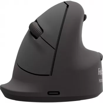 Fellowes souris verticale sans fil Breyta Plus+, ergonomique pour gauchers, protection antibactérienne, grande