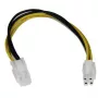 Prolongateur d'alimentation CPU ATX12V 4 broches P4 StarTech.com 8in - M/F