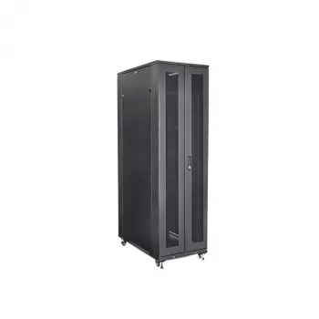 StarTech.com armoire rack serveur 42U 4 montants, armoire rack 19 pouces pour montage d'équipements informatiques / AV / IT, coffret rack serveur avec roulettes, stockage réseau industriel grand format