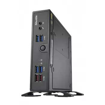 Shuttle XPC slim Barebone DS50U5, i5-1335U, 2x LAN (1x 2.5Gbit ,1x 1Gbit), 1xCOM,1xHDMI,1xDP, 1x VGA, fanless, 24/7 permanent operation