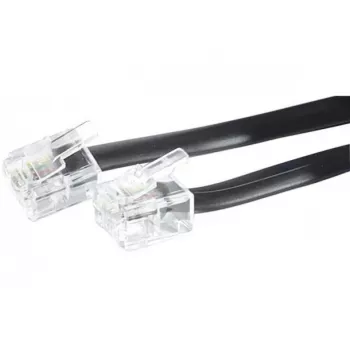 Telephone Cable Hypertec 288100-HY 2 m Black RJ-11