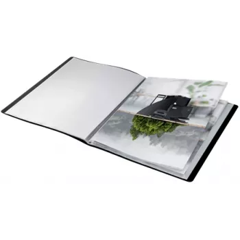 Classeur à pochettes Leitz Recycle, noir, polypropylène (PP), 40 pochettes, portrait, A4, 231 mm