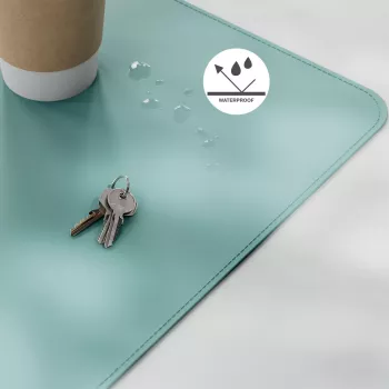 Grand tapis de bureau Leitz 40 x 80 cm, bleu glacier (53820051)