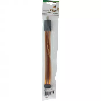 Traversée de fenêtre InLine câble SAT ultra-plat pour connecteur F, 0,11 m de câble, 23×265×12 mm