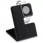 Support passif pliable InLine pour Apple Watch, noir, pour bureau/étagère