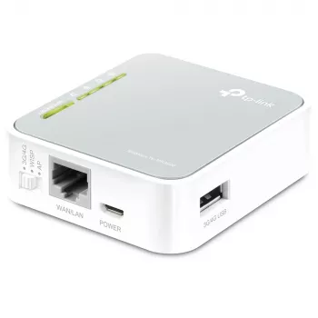 TP-Link Portable 3G/4G Wireless N Router, Wi-Fi 4 (802.11n), Single-band (2.4 GHz), Ethernet LAN, 3G, Grey, White, Portable router