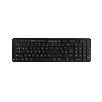 Contour Design Balance Keyboard BK Wireless-DE Version, Full-size (100%), Wired & Wireless, RF Wireless + USB, QWERTZ, Black