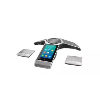 Téléphone de conférence IP Yealink CP960 — argent, commande par boutons et tactile, Micro-USB B et USB-A, 338×338×74 mm