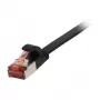 Câble patch Synergy 21 RJ45, CAT6 250 MHz, 7,5 m noir, FTP (U/FTP), TPE (Superflex), plat, Synergy 21, - numérique/données - réseau