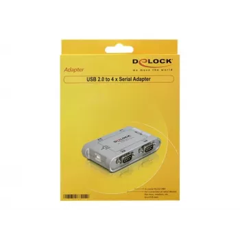 DeLOCK 87414 USB 2.0 to 4-Port RS-232 Serial Adapter