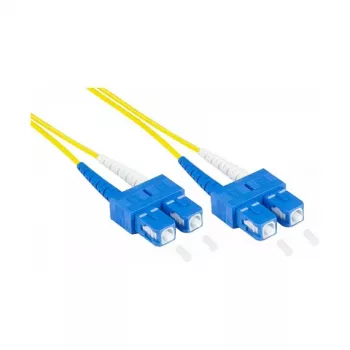 Câble patch fibre optique duplex OS2 (monomode, 9/125) SC/SC, LSZH, polarité réversible, 0,5m, Good Conne (LW-9005SC)