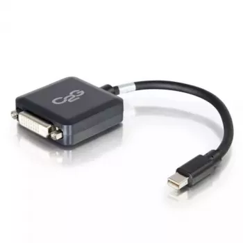 C2G Mini DisplayPort to DVI Adapter 20cm Thunderbolt to DVI-D Black