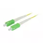 Câble patch fibre optique 1 fibre Synergy 21 3mtr.SC(APC)-SC(APC) - 9/125u - OS2 - G657A2 - AD=2mm - gaine de protection flexible anti-pliure (S215714)