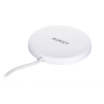 Chargeur magnétique sans fil AUEKY Aircore Magnetic LC-A1 QI USB-C 15 W blanc