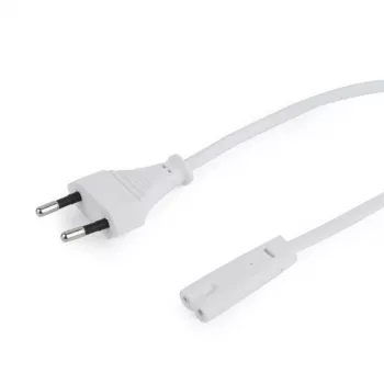 Câble d'alimentation Gembird PC-184/2-W — 1,8 m, fiche Type-C vers coupleur C8, blanc