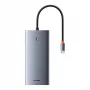 Hub 13en1 Baseus PortalJoy USB-C vers HDMI+DP+VGA+C+USB+PD+RJ45+SD/TF+3,5mm (gris)