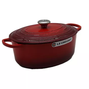 Rôtissoire ovale Le Creuset Signature 31 cm rouge cerise (21178310602430)