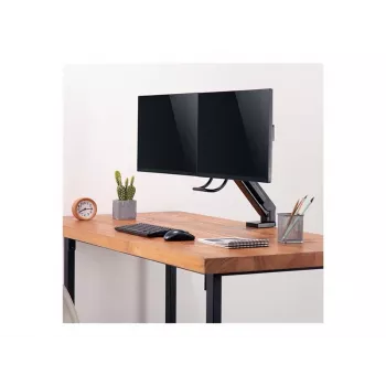 Support double écran LOGILINK BP0102 17-27 inch acier gain de place