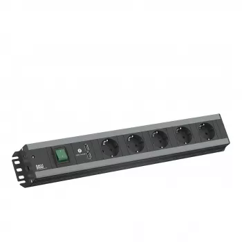 Rallonge électrique Bachmann 300.030 2 m 5 prise(s) secteur acier inoxydable