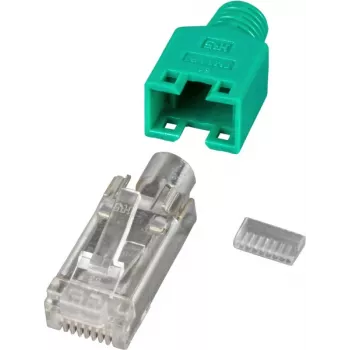 EFB Elektronik Fabricant fiche RJ45 STP TM11 verte 100 pièces 3 éléments Cat - Ensemble câble/adaptateur - Réseau