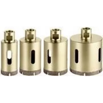 Ensemble de scies trépans diamantées à sec pour carrelage Metabo 628319000, 4 pièces (35, 40, 50, 68 mm)